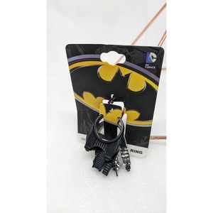 New DC Comics Batman Gotham City 3 Ring Stackable Set Size 7 Bioworld Authentic